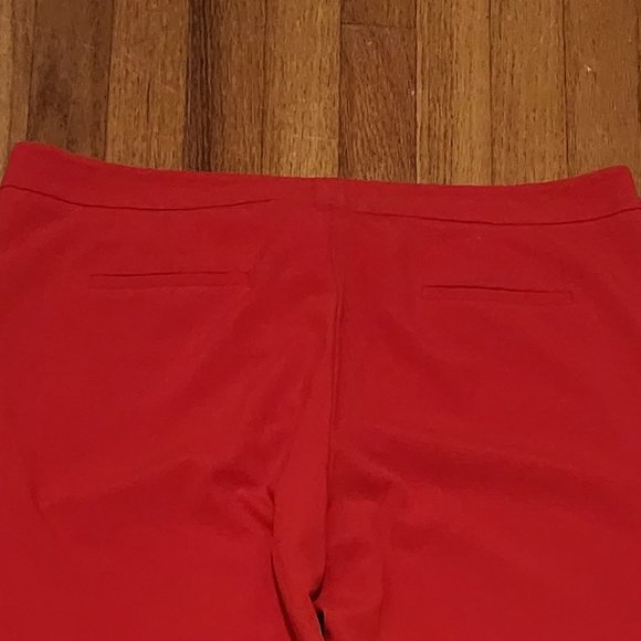 Vince Camuto Bright Red Cropped Ankle Dress Pants Size 14 - Picture 5 of 7